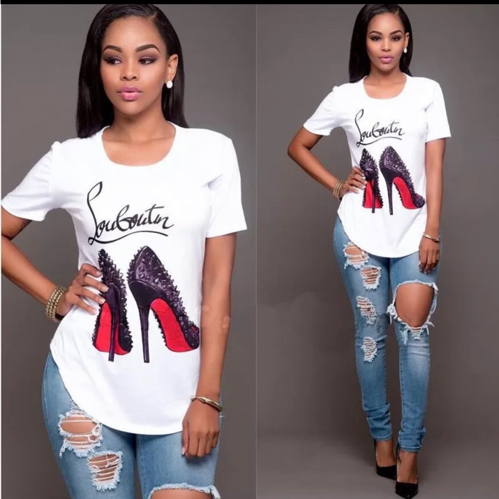 Graphic louboutin tshirt